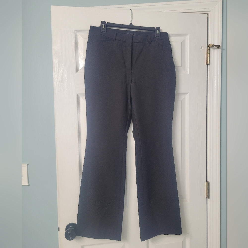 White House Black Market Black Flare Pants - Picture 2 of 5